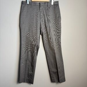 Banana Republic‎ Men's Slim Fit Herringbone Cotton Casual Dress Pant Gray 32x30